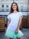 Сукня-конструктор AIRDRESS сіра зі знімною м'ятною спідницею