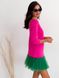 Constructor-dress fuchsia AIRDRESS Evening with removable green skirt