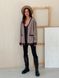 Retro cardigan oversize with buttons Tyu-Tyu! XS/S brown check