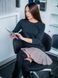 Constructor-dress black Airdress with removable beige pied-de-poule skirt