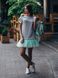 Сукня-конструктор AIRDRESS сіра зі знімною м'ятною спідницею