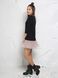 AIRDRESS set: black top and 3 removable skirts (lush black and smoky, red tartan)