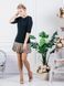 Constructor-dress black Airdress with removable beige pied-de-poule skirt