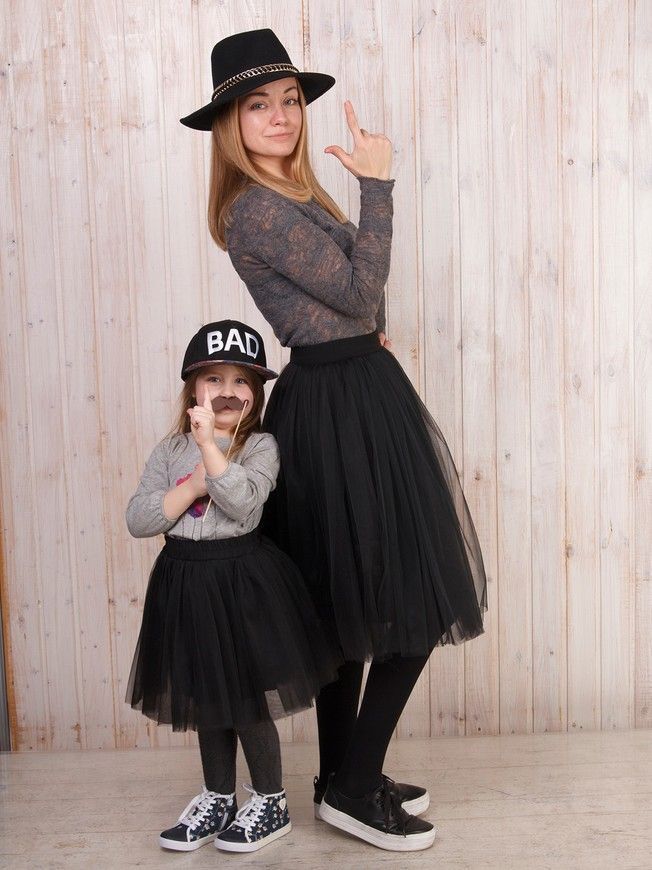 Red Tulle skirt AIRSKIRT Family Look