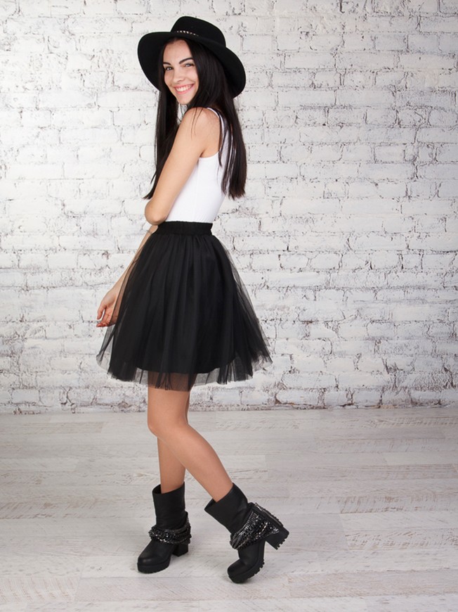 Black Tulle skirt Airskirt mini