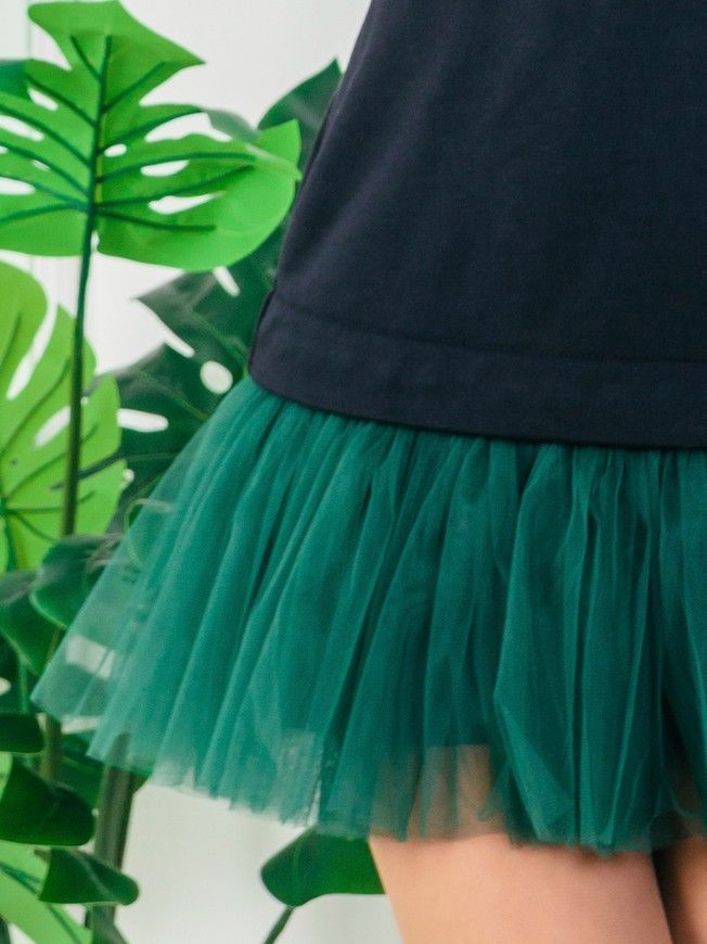 Съемная юбочка к платью-конструктору AIRDRESS Тю-Тю! XXS изумрудная