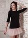 AIRDRESS set: black top and 3 removable skirts (lush latte, smoky gray, blush pink)