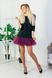 AIRDRESS set: black top and 3 removable skirts (lush plum, emerald green, navy blue)
