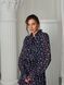 Chiffon midi dress with frills Tyu-Tyu! XS navy blue in floral print
