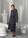 Chiffon midi dress with frills Tyu-Tyu! XS navy blue in floral print