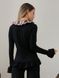 Set (flared pants and cardigan) Tyu-Tyu! S black with ruffles and detachable collar