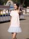 Constructor-dress pink Airdress with removable blue skirt