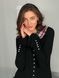 Set (flared pants and cardigan) Tyu-Tyu! S black with ruffles and detachable collar