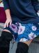 Съемная юбочка из велюра к платью-конструктору AIRDRESS Тю-Тю! XXS синяя в цветочек