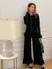 Set (flared pants and cardigan) Tyu-Tyu! S black with ruffles and detachable collar
