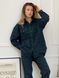 Shirt oversize Boyfriend's Tyu-Tyu! One size green in navy blue and red tartan