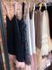 Navy blue mini slip dress with pink powder tulle ruffles