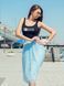 Sky Blue Tulle skirt AIRSKIRT CASUAL midi
