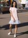 Constructor-dress pink Airdress with removable blue skirt
