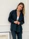 Shirt oversize Boyfriend's Tyu-Tyu! One size green in navy blue and red tartan