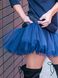 Комплект із 2-х знімних спідничок до сукні-конструктора AIRDRESS Тю-Тю! XXS: пишна синя та синя у клітинку в складку