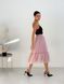 Blush Pink Tulle skirt with ruffle AIRSKIRT
