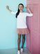 Constructor-dress white Airdress with removable blush pink skirt