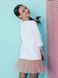 Constructor-dress white Airdress with removable blush pink skirt