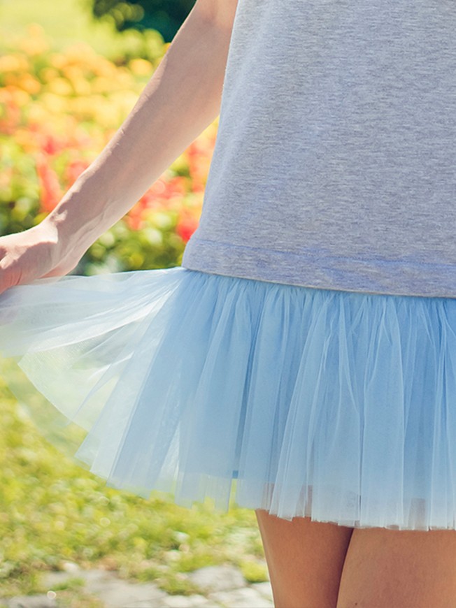 Removable skirt for constructor dress AIRDRESS Tyu-Tyu! XXS blue