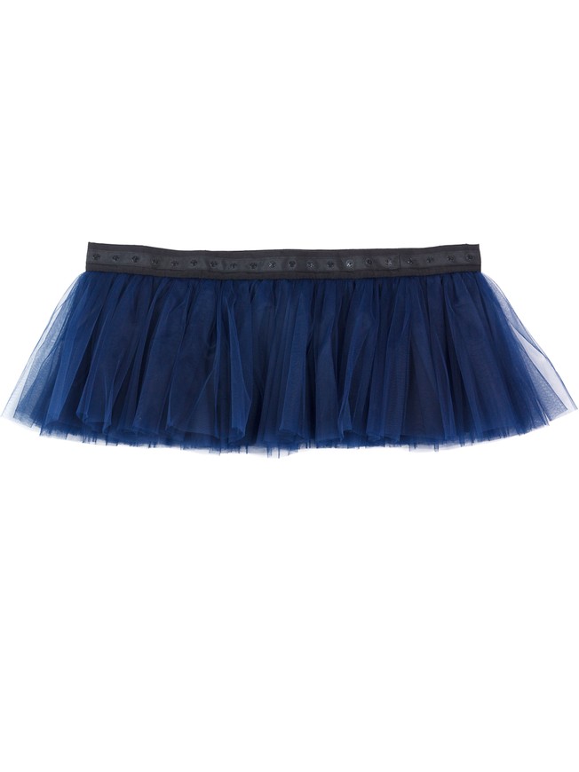 Set of 2 removable skirts fot constructor dress AIRDRESS Tyu-Tyu! XXS: lush navy blue and navy blue tartan