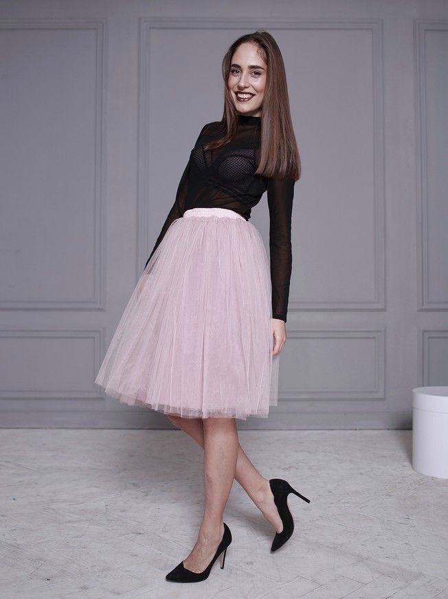 Blush Pink Tulle skirt AIRSKIRT Family Look