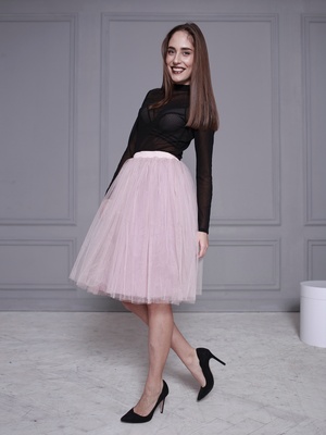 Blush Pink Tulle skirt AIRSKIRT