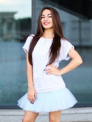 Сукня-конструктор AIRDRESS сіра зі знімною блакитною спідницею