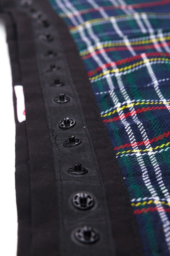 Removable skirt for constructor dress AIRDRESS Tyu-Tyu! XXS green tartan
