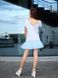 Constructor-dress gray Airdress with removable blue skirt