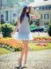 Constructor-dress gray Airdress with removable blue skirt