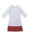 AIRDRESS set: gray top and 3 removable skirts (lush black and blush pink, red tartan)