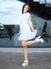 Constructor-dress gray Airdress with removable blue skirt