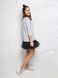 AIRDRESS set: gray top and 3 removable skirts (lush black and blush pink, red tartan)