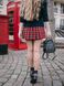 Constructor-dress Navy blue Airdress with removable red tartan skirt