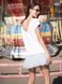 Constructor-dress white Airdress with removable blue skirt