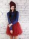 Marsala Bordo Tulle skirt Airskirt mini