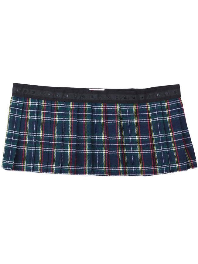 Set of 2 removable skirts fot constructor dress AIRDRESS Tyu-Tyu! XXS: lush black and green tartan