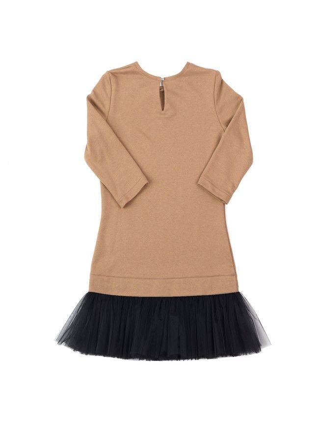 AIRDRESS set: camel top and 2 removable skirts (lush black and red tartan)