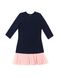 AIRDRESS set: navy blue top and 2 removable skirts (lush blush pink and navy blue tartan)