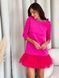 Constructor-dress fuchsia AIRDRESS Evening with removable fuchsia skirt