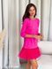Constructor-dress fuchsia AIRDRESS Evening with removable fuchsia skirt