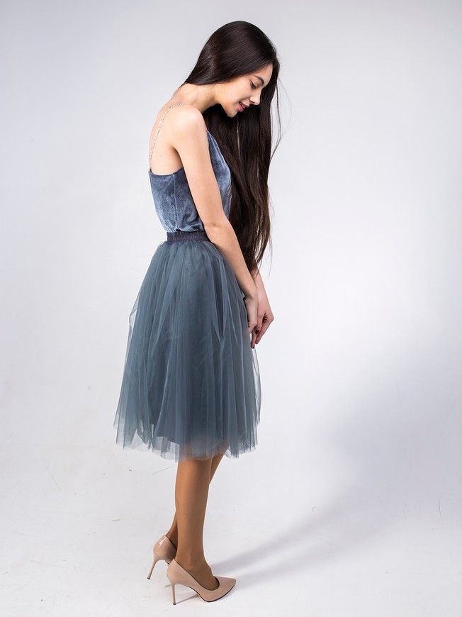Graphite Gray Tulle skirt AIRSKIRT