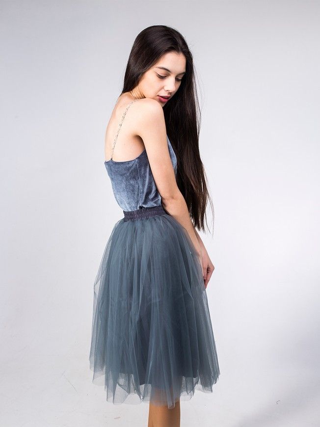 Graphite Gray Tulle skirt AIRSKIRT
