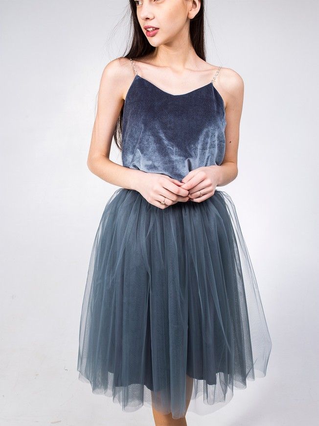 Graphite Gray Tulle skirt AIRSKIRT